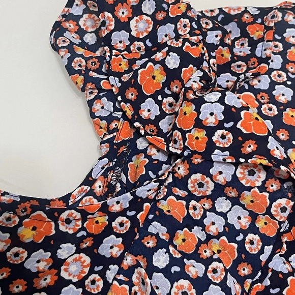 Madison Jules Floral Fluffer Sleeveless V Neck Top Blouse Size S - Picture 13 of 14